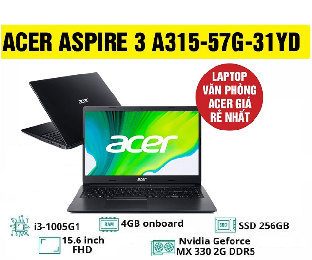 Acer Aspire 3 A315-57G-31YD (Đen)