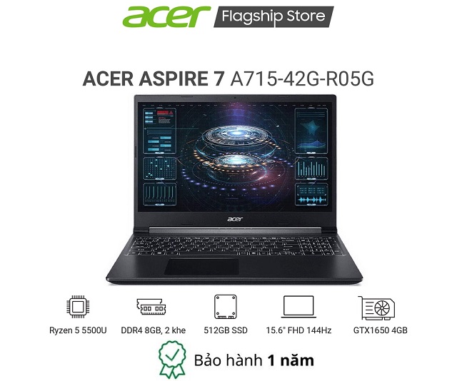 Acer Gaming Aspire 7 A715-42G-R05G (Đen)