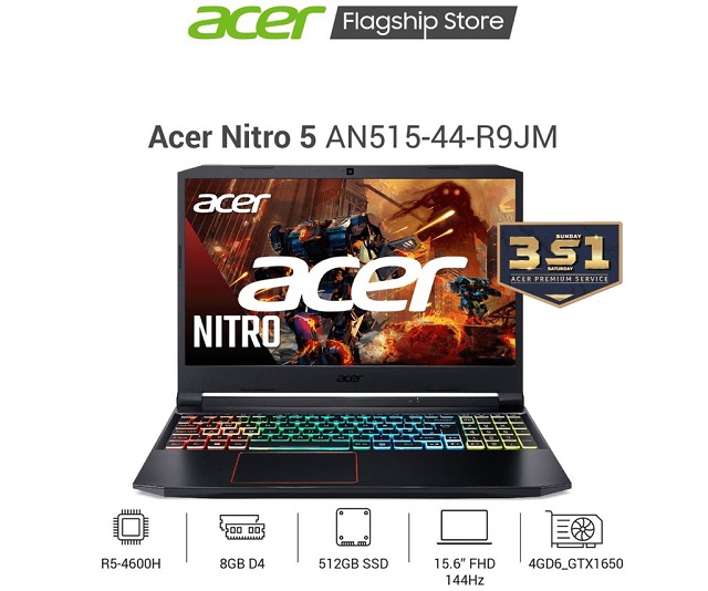 Acer Nitro 5 AN515-44-R9JM (Đen)