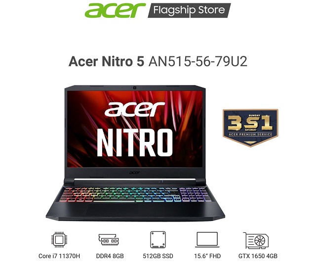 Acer Nitro 5 AN515-56-79U2 (Đen)