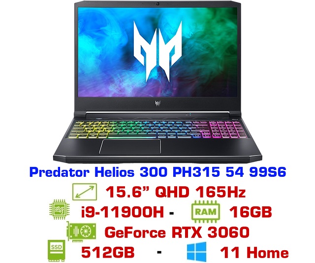 Acer Predator Helios 300 PH315-54-99S6 (Đen)