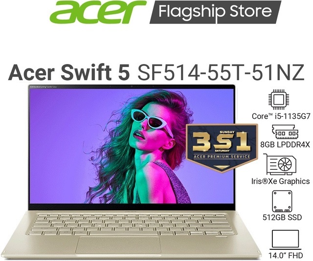 Acer Swift 5 SF514-55T-51NZ (Vàng)