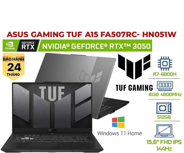 Asus TUF Gaming A15 FA507RC-HN051W (Xám)