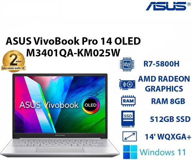 Asus Vivobook Pro 14 M3401QA-KM025W (Bạc)