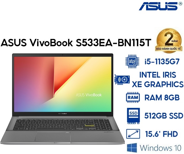 Asus VivoBook S15 S533EA-BN115T (Đen)