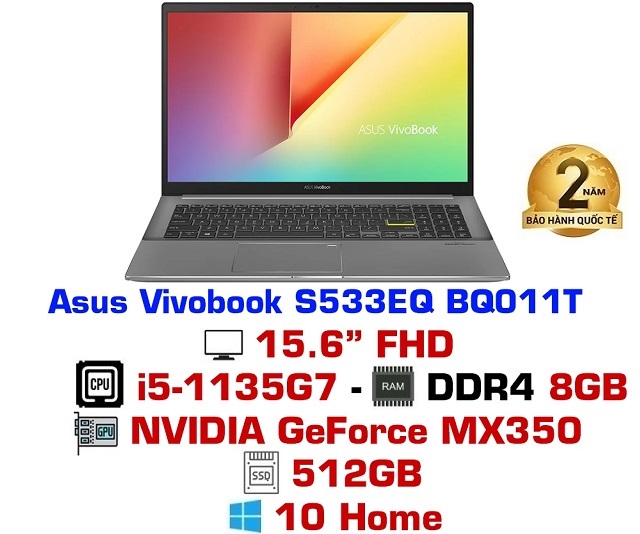 Asus VivoBook S15 S533EQ-BQ011T (Đen)