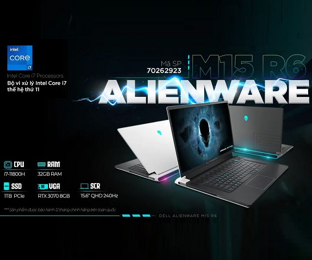 Dell Gaming Alienware M15 R6 i7 (70262923)