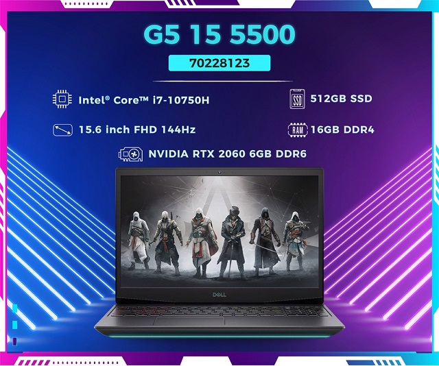 Dell Gaming G5 15 5500 i7 (70228123)