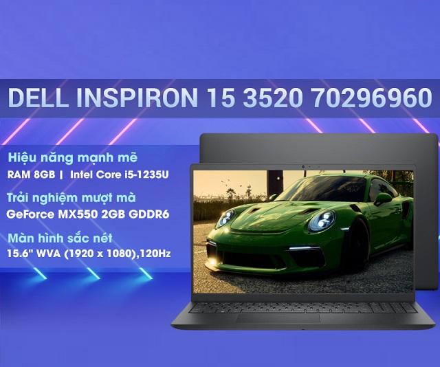 Dell Inspiron 15 3520 70296960 (i5-1235U/RAM 8GB/512GB SSD/ Bạc)