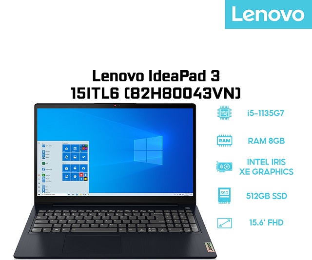 Lenovo IdeaPad 3 15ITL6 82H80043VN (Xanh)