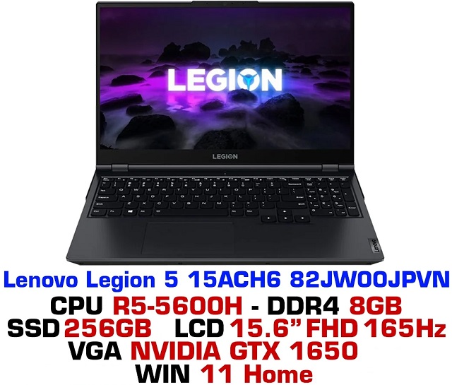 Lenovo Gaming Legion 5 15ACH6 (82JW00JPVN) (Xanh)