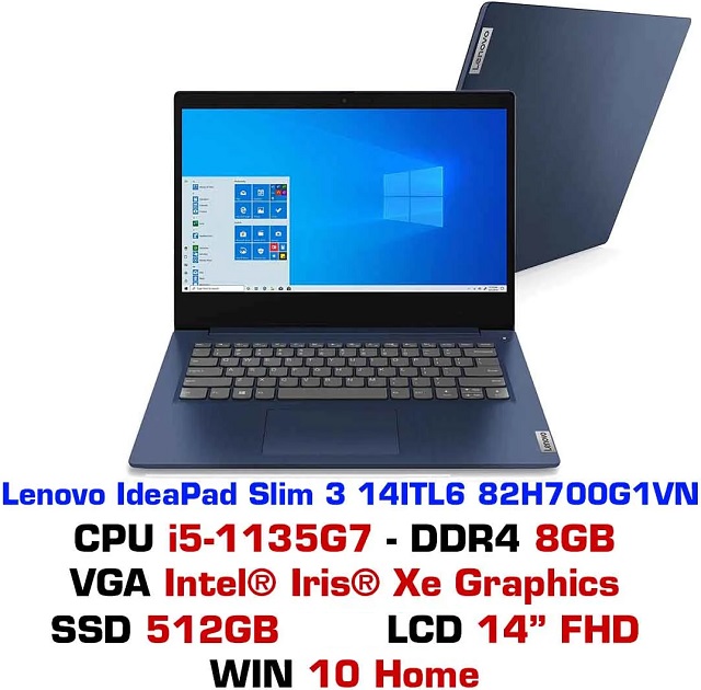 Lenovo IdeaPad 3-14ITL6 (82H700G1VN) (Xanh)