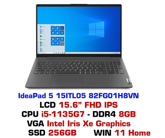 Lenovo IdeaPad 5 15ITL05 82FG01H8VN (Xám)