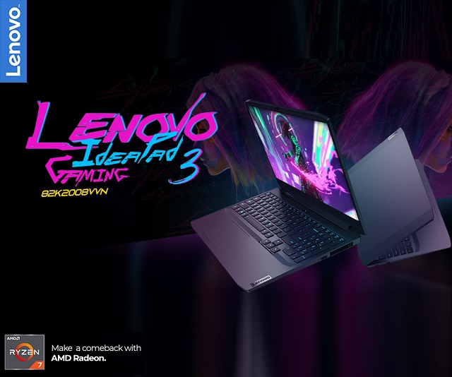 Lenovo Ideapad Gaming 3 15ACH6 (82K2008VVN) (Đen)