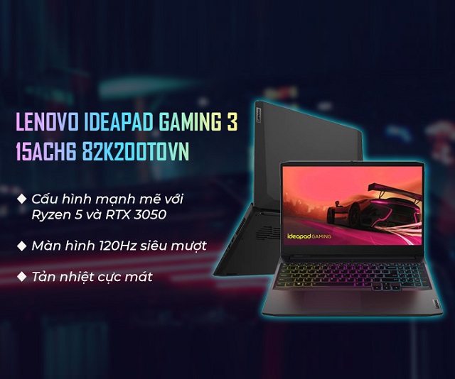 Lenovo IdeaPad Gaming 3 15ACH6 82K200T0VN (Đen)