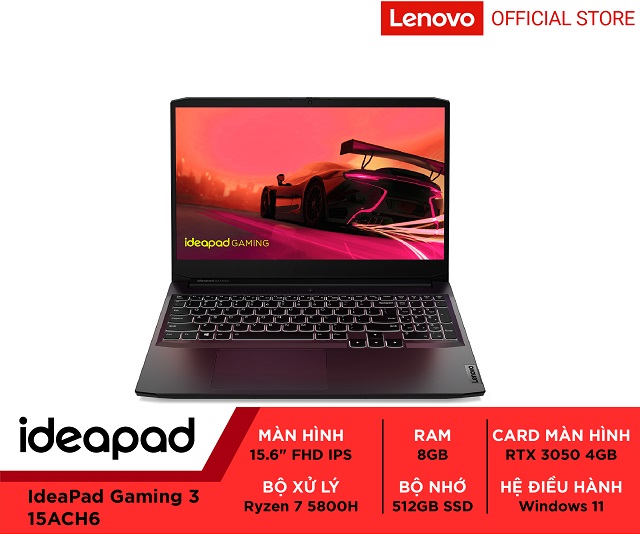 Lenovo IdeaPad Gaming 3 15ACH6 82K200T1VN (Đen)