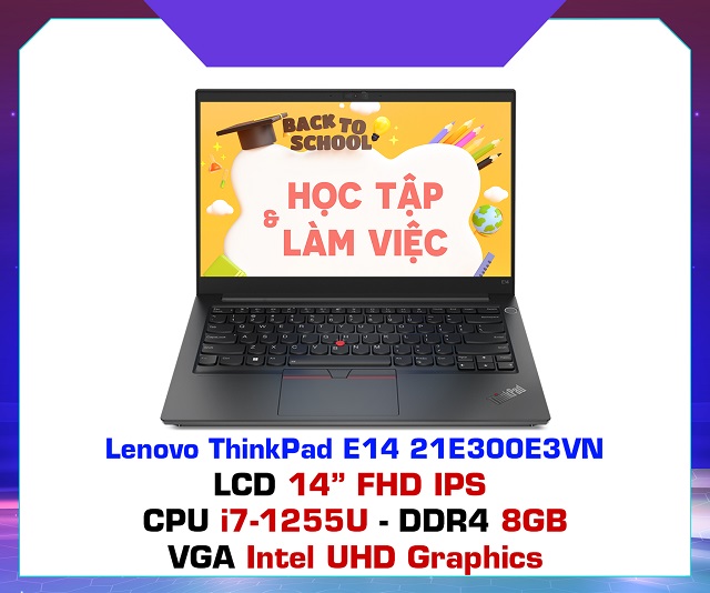 Lenovo ThinkPad E14 Gen 4 21E300E3VN (i7-1255U/8GB/512GB)