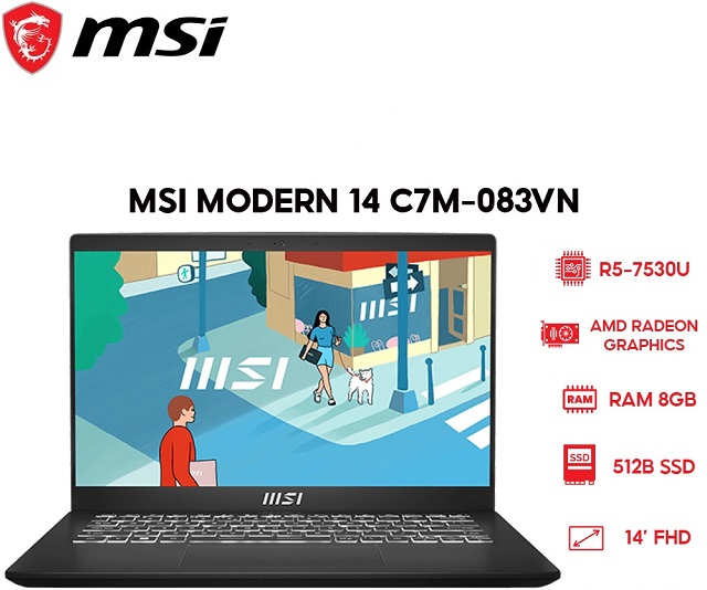 MSI Modern 14 C7M 083VN (Đen)